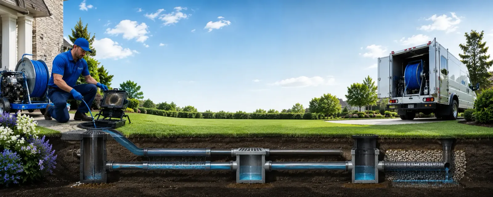 Outdoor drain cleaning information for Granville, MA
